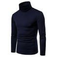 thumbnail image 2 of Diconna Chandail à Col Roulé pour Hommes, Basique Décontracté, Léger, Manches Longues, T-shirt, Garde au Chaud, 2 of 5