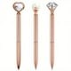 thumbnail image 3 of Stylish 8-Piece Rose Gold Ballpoint Pen Set with Quicksand Glitter and Artificial Diamondoid - Perfect Gift for Girls!, 3 of 5