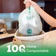 thumbnail image 2 of ANECO 100% Compostable Trash Bags 3 Gallon, 100 Count, Extra Thick Compost Bags for Countertop Bin, Small Compost Bag, Biodegradable Food Waste Bags with TUV OK Compost Home and BPI certified, 2 of 7