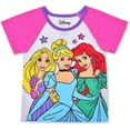 thumbnail image 2 of Princess Cinderella, Rapunzel and Ariel Girls 2 Piece Short Set (Loungewear Style), 4-6X, 2 of 5