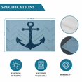 thumbnail image 6 of Anchor Coastal Placemats Set of 8, Nautical Navy Blue Ocean Summer Placemats for Dining Table, Place Mats for Kitchen Tabletop, Waterproof Wipeable Dining Table Mats Set, 6 of 9