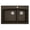 Brown, variant on Karran QT-711 Drop-In Quartz Composite 33 in. 1-Hole 60/40 Double Bowl Kitchen Sink in Grey
