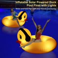 thumbnail image 3 of Flotador inflable DeepRBetter para piscina con forma de pato, con luces, para adultos y niños, 3 of 7