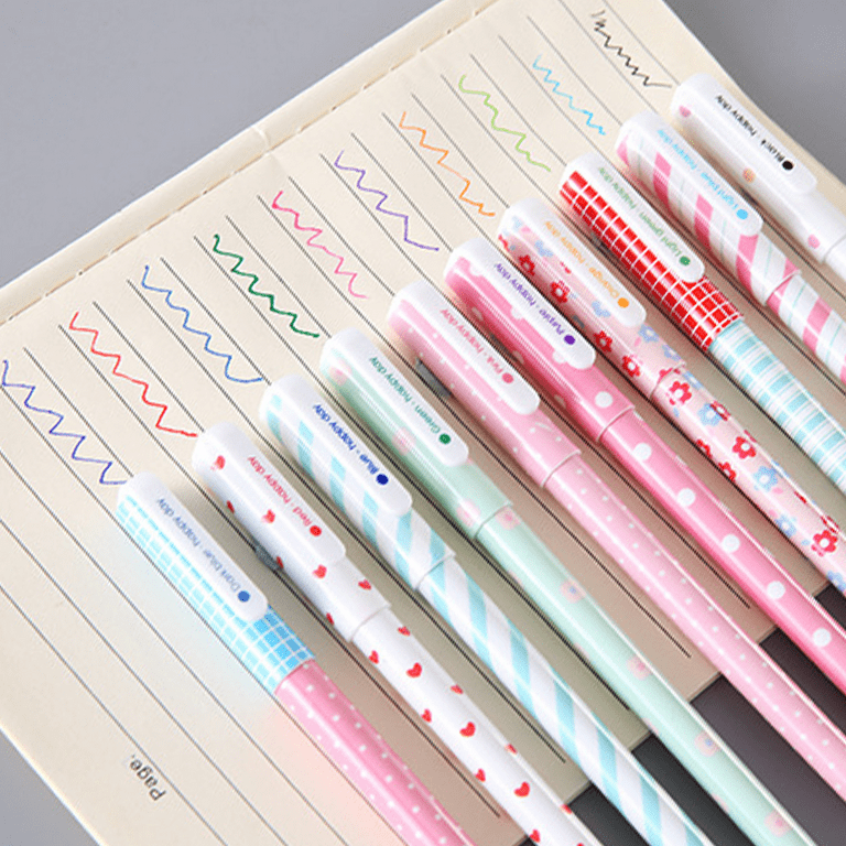 Temiary 12 Pcs Cute Erasable Gel Pens, Make Mistakes Disappear, Blue and  Black Ink Pens Easy to Erase, Smooth Ink No Smudge No Bleed for Note  Taking