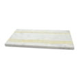 thumbnail image 2 of CC Home Furnishings Medium Rectangular Marble Tray with Brass Inlay - 13.75" - White, 2 of 2