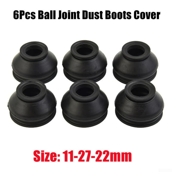 UHUSE 6 X High Quality Rubber Tie Rod End and Ball Joint Dust Boots Cover Universal