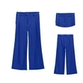 thumbnail image 4 of Teen Girls School Uniform Pants Skinny Pants Kids Dress Pants With Pockets Flare Leg Pants Boys Blue Uniform Pants Back To School Outfits For Girls Teen Girls Clothes Size 13-14 Years, 4 of 5