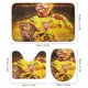 thumbnail image 3 of Erling Haaland-theme 4-Piece Shower Curtain Set with Rugs, Waterproof Bathroom Decor Set Includes Bath Mat, U-Shaped Rug, Toilet Lid Cover and Curtain with Hooks, 3 of 6