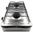 thumbnail image 3 of Parrilla Estufa De Acero Inoxidable Con 2 Quemadores Gas LP Para Sobreponer Lion Tools  0429, 3 of 5