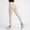 Beige plus size high waisted leggings a1, variant on Cagogo Women Plus Size High Waisted Ribbed Leggings Sport Fit Long Pants Tummy Control Yoga Workout Gym Activewear Running Lounge Trousers, Black 2XL