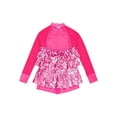 thumbnail image 6 of Haitryli Kids Girls Sequin Ballet Jazz Latin Dance Dress Long Sleeve Gymnastics Leotard Dancewear Hot Pink 8, 6 of 7