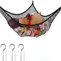 LAMIRO 1 PCS Stuffed Triangle Animal Hammock,Stuffed Toys Hammock Toy Storage Net Organizer for Stuffed Animals,Teddy Bears,Nursery Play(71In * 47In * 47In)