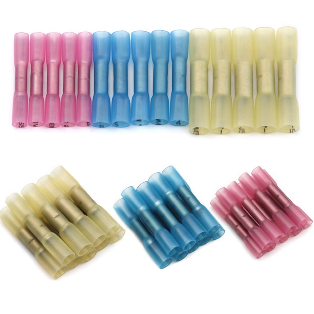 Waterproof Connector Resistant Connectors Wire Electrical Terminal Crimp Heat Shrink 100 Pcs