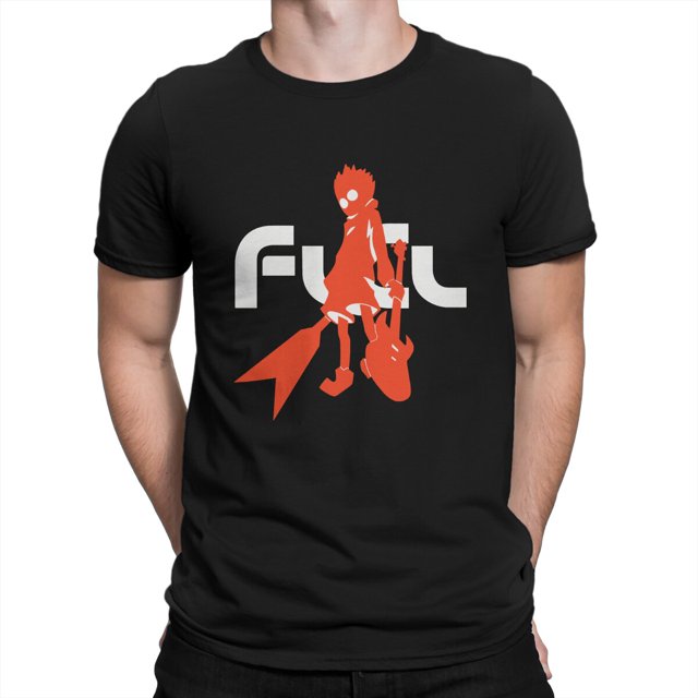 Camiseta de Anime Naota para hombre FLCL, cuello redondo, algodón, humor, alta calidad, regalos de cumpleaños