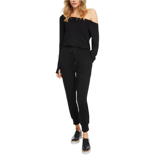I-N-C Womens Solid Jumpsuit black S