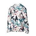 thumbnail image 2 of KLL Butterfly Print Men's Women’s UPF 50+ Sun Protection Outdoor Hoodie Jacket Long Sleeve Fishing Hiking Performance Shirt-3X-Large, 2 of 6