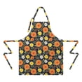 thumbnail image 2 of Pioneer Flower Floral Print Pattern Apron for Women and Men, Cotton Linen Waterproof with Pockets, Adjustable, 33x27 Inch for Kitchen, Gardening, BBQ, Salon, 2 of 6