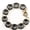 Gold Gray, variant on Classic 1.5cm Round Faceted Glass Crystal Stone Dot Bracelet for Women Jewelry