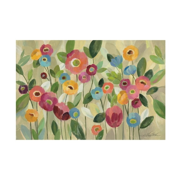 Trademark Fine Art 'Fairy Tale Flowers V' Canvas Art by Silvia Vassileva