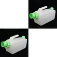 thumbnail image 1 of Urinals for Men (Packof 2) - Thick Plastic Men's Bedpan Bottle with Screw-on Lid - anti Urinary Chamber - Male Portable Pee Bottles for men, 1 of 7