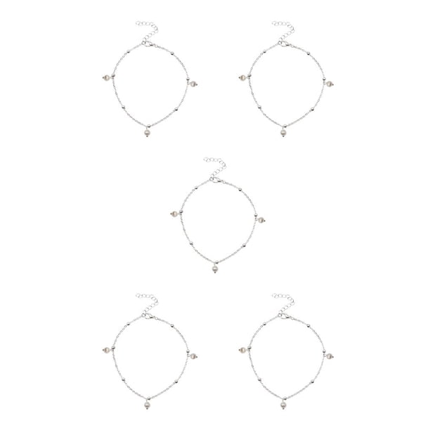 Minnieouse Tobillera para niñas, cadena de pie de estilo Simple, pulseras de tobillo, accesorio de moda, cadenas de pies para decoración de Type2 NO2