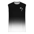 thumbnail image 3 of Hombres Moda Casual sin Mangas Gradación Impresión Suéter Cuello Redondo Tanque Deportivo, 3 of 4