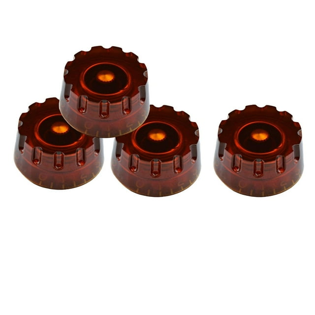 Perillas de control de volumen perfke 4 piezas Marron oscuro
