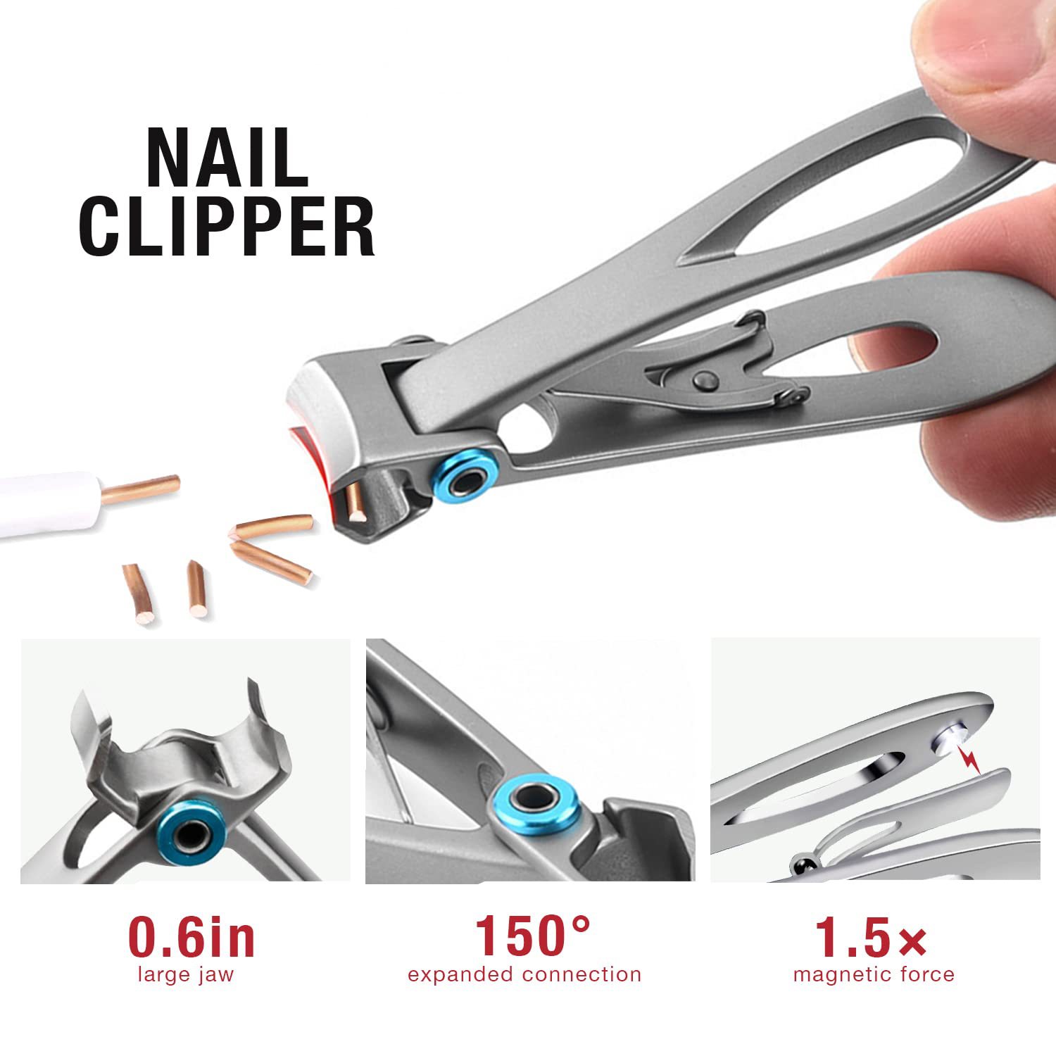 TNSAWRRYOE Podiatrist Toenail Clippers for Seniors Thick Toenails, Professional Pedicure Tools Kit, Ingrown Toenail Tool Removal Kit for Seniors, Men, Manicure