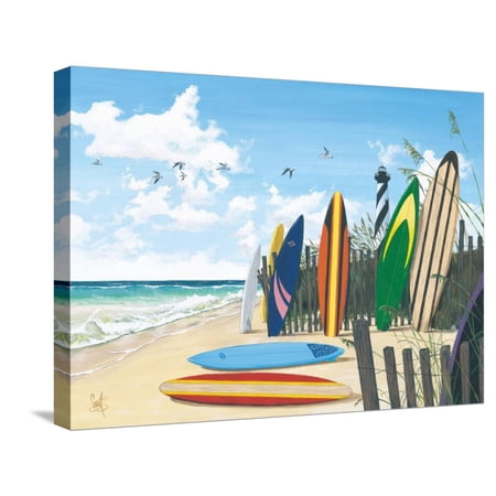 Art.com Surf Boards Stretched Canvas Print Wall Art by Scott Westmoreland 24 x 18