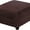 Brown, variant on Square Velvet Ottoman Cover, Stretch Footstools Covers, Plush Foot Stool Slipcover, Removable Footrest Stool Sofa Slipcovers Brown L