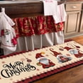 thumbnail image 5 of Christmas Gnome Kitchen Rug and Mat 2 Pcs,Red Truck Snowflake Tree Buffalo Plaid Bathroom Rug Non Slip Cushioned Mat Runner Rug Doormat for Christmas Farmhouse Kitchen Decor,17x30+17x47inch, 5 of 6