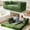 Green, variant on Kelyda Convertible Sofa Bed 5-in-1 Split-Back Lounger Floor Mattress Design 79" Grey