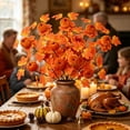 thumbnail image 6 of Dongrere Artificial Fall Branch with Maple Leaf & Pumpkin, Faux Autumn Decorative Stems for Thanksgiving Halloween Mantel Home Table Decor, 23.6 Inch, A, 6 of 6