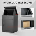 thumbnail image 5 of Pipleo Large Package Delivery Boxes, Galvanized Steel, Lockable, Anti-Theft, 17.3" x 13.8" x 22.1", 5 of 8