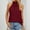 Red, variant on iTNHFP Womens Tshirts Cotton Tshirt Women Loose Fit Pack Ladies Sleeveless Silk Strap Women Hanging Neck Lace Up Tops Blouse