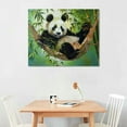thumbnail image 2 of Nawypu  Canvas Print Wall Art,Cute Baby Panda Modern Gallery Wall Decor Print Gift Wall Living Room Bedroom Home Party Decoration Painting, 2 of 6