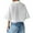 White, variant on Women's Short Sleeve Button Down Shirt - Flip Collar, Cropped Fit, Lightweight Summer Top, Machine Washable