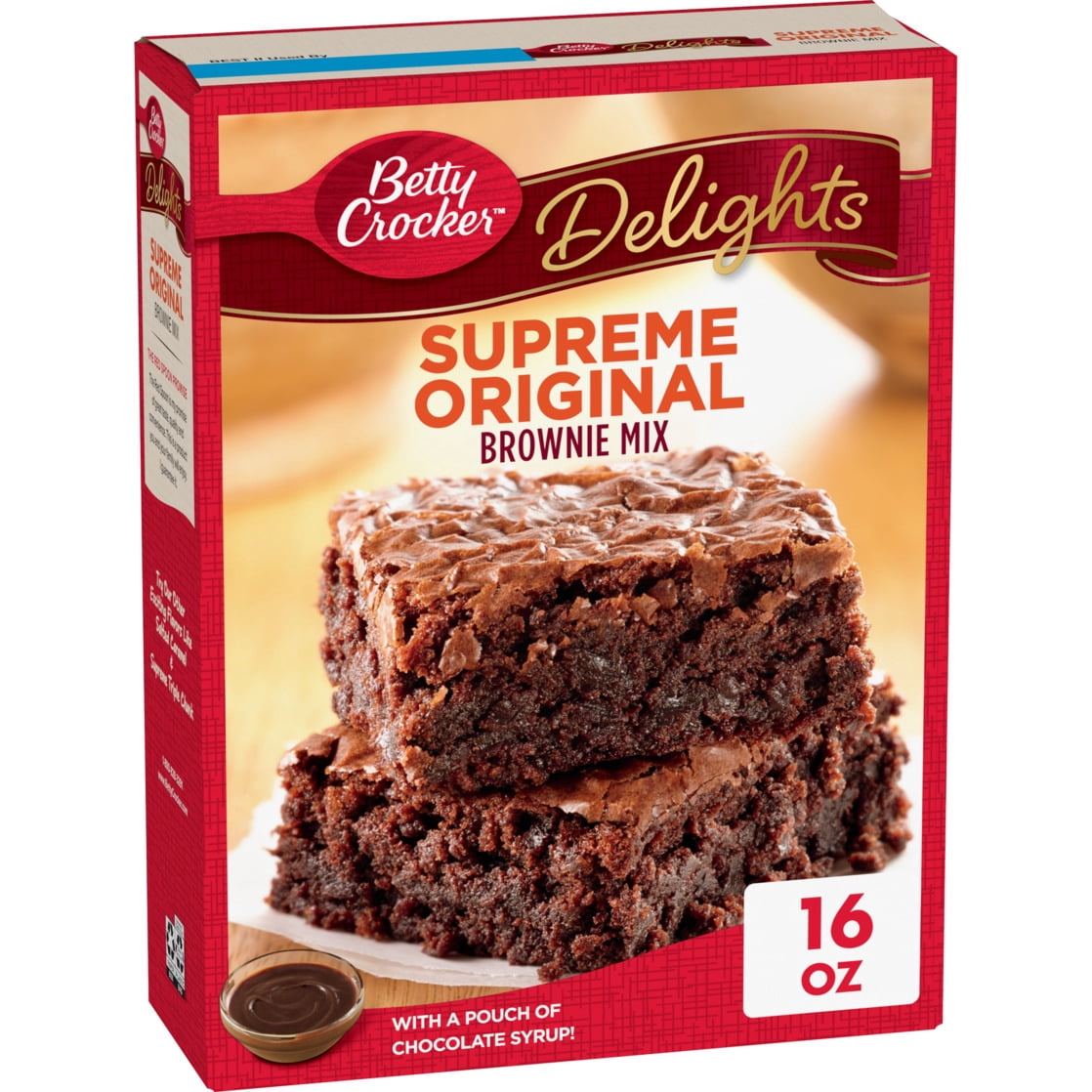 (8 pack) Betty Crocker Delights Supreme Original Brownie Mix, 16 oz.