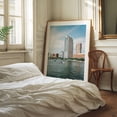 thumbnail image 2 of The Hudson River, Tribeca 01 - Manhattan New York Photography Cityscape Skyline Architecture Boat Harbor Oak Framed Wall Art Print 9 x 12 inches, 2 of 12