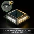thumbnail image 5 of Classy Caps Sld505b Muskoka 4-3/4" Square Selectable Color Temperature Led Solar Post Cap, 5 of 10