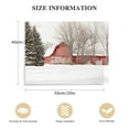 thumbnail image 2 of RUIYC Winter Scenes Pictures Barn Canvas Wall Art Winter House Painting Winter Barn Prints Snow Scenery Wall Art Christmas Winter Poster Rustic Red Barn Canvas Snowy Landscape Wall Art, 2 of 5