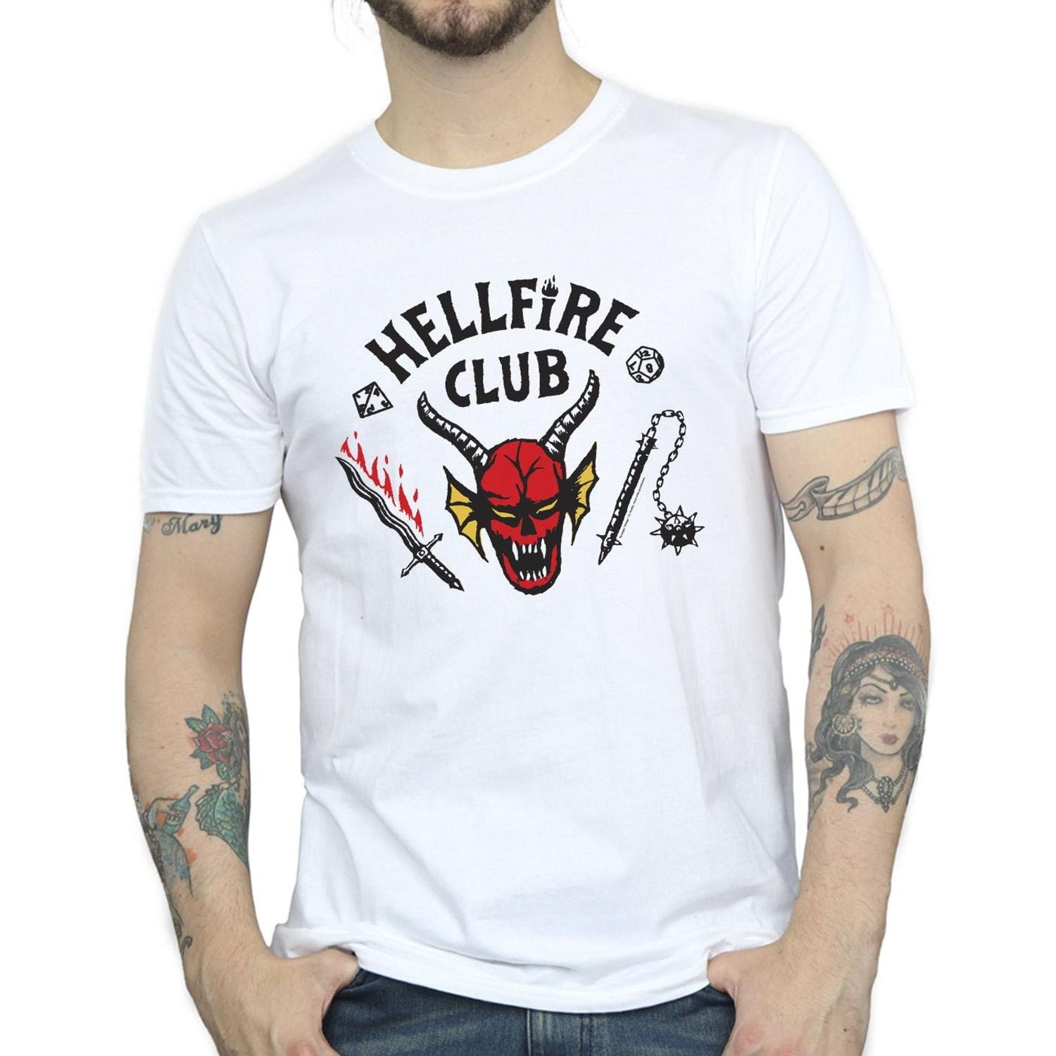 Netflix Mens Stranger Things Hellfire Club T-Shirt - Walmart.ca
