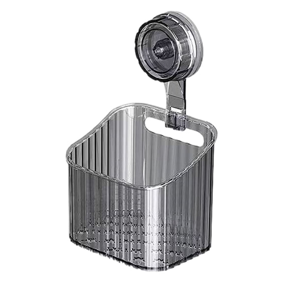 1 Pc Shower Caddy Suction Cup Heavy Duty Bathroom Organizer Removable Shelves for Inside Shower, Shampoo, Waterproof Suction Plastic Storage for Bathroom Accessories Holder, 3.14"x4.13"x3.3", Black