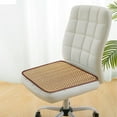 thumbnail image 5 of Rattan Seat Cushion 15.74x15.74 Inch Non-Slip Office Chair Pad Summer Cool Mat for Wood Metal Folding Chairs Brown or Khaki Easy-Clean, 5 of 6