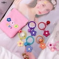 thumbnail image 3 of New Fashion Small Candy Flower Keychain For Women Girl  Key Ring Car Key Chain Bag Charms Pendant Party Jewelry, 3 of 14