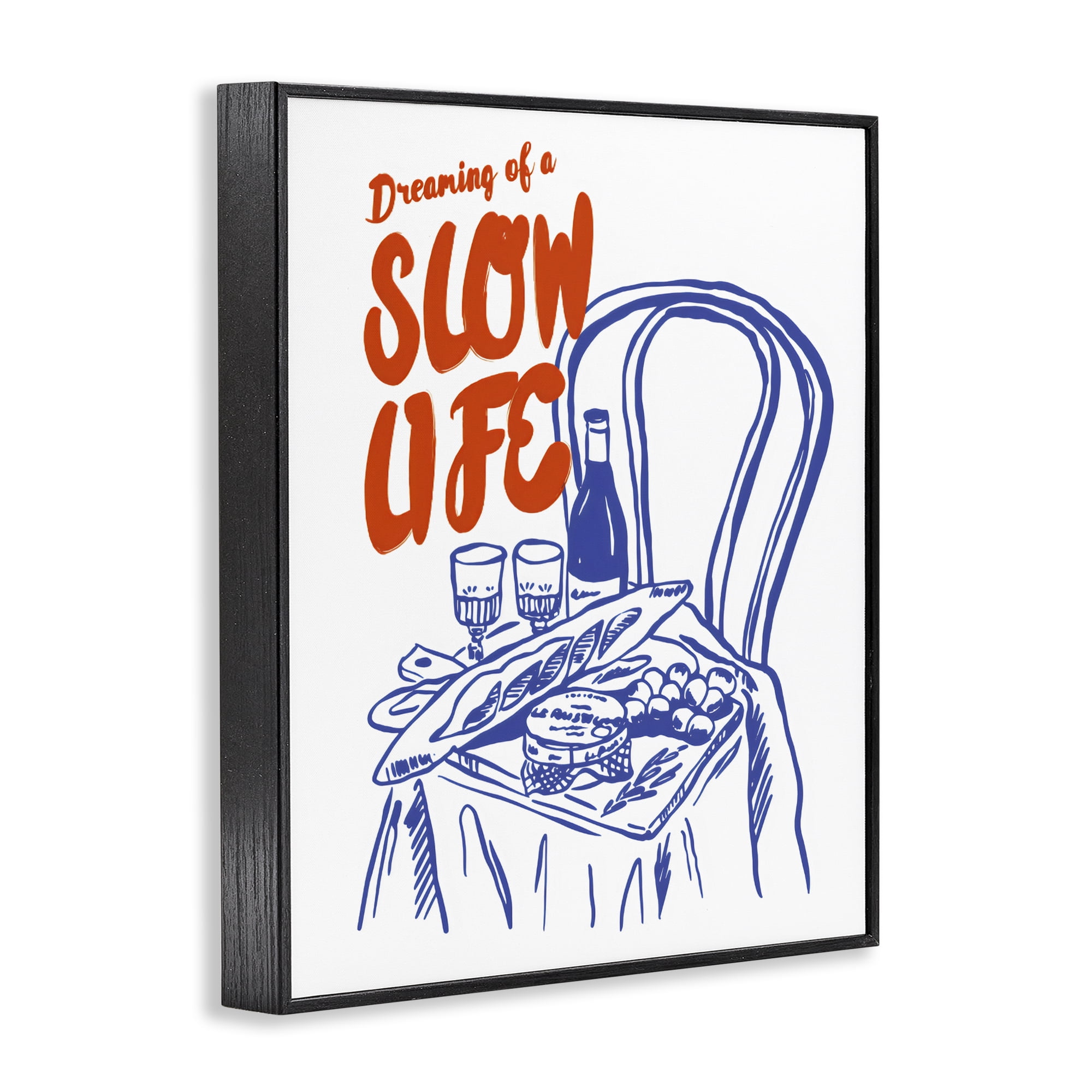Stupell Industries Dreaming Of A Slow Life Black Framed Giclee Art, design by The Prints Vibe