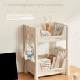 thumbnail image 4 of Estante de almacenamiento con carrito pequeño, mesa móvil para el hogar, estantería organizadora de libros, estante de almacenamiento de cosméticos y refrigerios para estudiantes para mujeres, 4 of 4