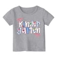 thumbnail image 3 of JAJAHO Kids Girls First Day Of Kindergarten Shirt Back to School Tees Tops Short Sleeve Crew Neck T Shirts, 3 of 5