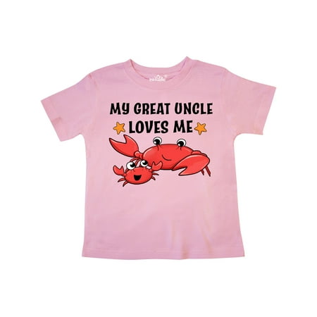 

Inktastic My Great Uncle Loves Me- cute crab family Gift Toddler Boy or Toddler Girl T-Shirt