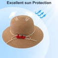 thumbnail image 4 of 56-58 cm circunferencia del sombrero sombrero de paja femenino lindo fresa sombrero de ala grande para el sol sombrero de verano protector solar sombrero de pescador, 4 of 5